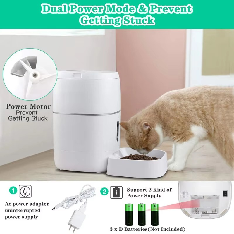 Smart Feeder 3L, Wi-Fi, Food Dispenser, App Automatic Feeding, Manual Feeding, Schedule Feeding, Check Feeding Status, Voice Recorder, for Big or Small Pets Smart Feeder 3L, Wi-Fi, Food Dispenser, App Automatic Feeding, Manual Feeding, Schedule Feeding, Check Feeding Status, Voice Recorder, for Big or Small Pets